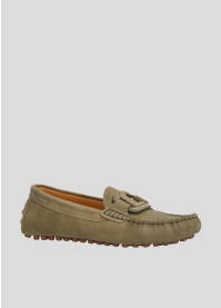 LOLA CRUZ Loafers Mod. 099Z60FS kaki green
