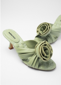 Mules LOLA CRUZ Mod.101Z14BK verde aloe