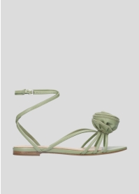 Sandalias Planas LOLA CRUZ Mod.102Z14BK verde aloe