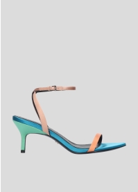 LOLA CRUZ Heeled sandals Mod. 119Z75BK sapphire blue