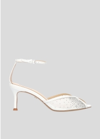 LOLA CRUZ Heeled sandals Mod. 129Z01BK white