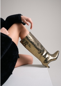 LOLA CRUZ Boots Mod. 132B57BK gold