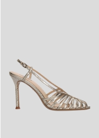 LOLA CRUZ Heeled sandals Mod. 133Z51BK platine