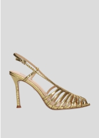 LOLA CRUZ Heeled sandals Mod. 133Z51BK gold