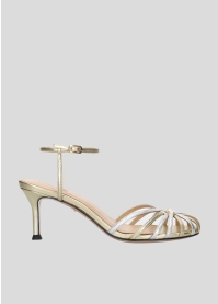 LOLA CRUZ Heeled sandals Mod. 137Z14BK multicolor