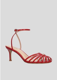 LOLA CRUZ Heeled sandals Mod. 137Z59BK red