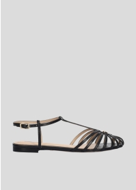LOLA CRUZ Flat Sandals Mod. 138Z59BK black