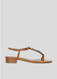 Sandalias Planas LOLA CRUZ Mod.144Z14BK cuero