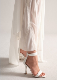 LOLA CRUZ Heeled sandals Mod. 152Z13BK white