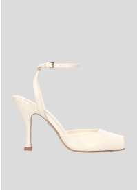 LOLA CRUZ Pumps Mod. 157Z14BK off white