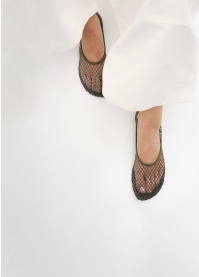 Bailarinas LOLA CRUZ Mod.178Z02BK verde kaki