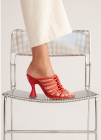 Sandalias Tacon LOLA CRUZ Mod.202Z13BK rojo