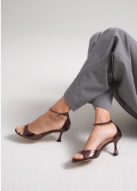 LOLA CRUZ Heeled sandals Mod. 229Z49BK dark brown