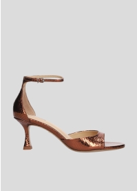 LOLA CRUZ Heeled sandals Mod. 229Z51BK mahogany