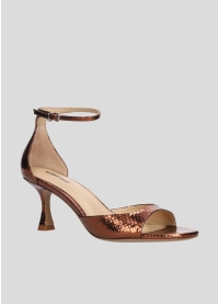 LOLA CRUZ Heeled sandals Mod. 229Z51BK mahogany