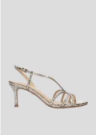 Sandalias Tacon LOLA CRUZ Mod.234Z51BK platino