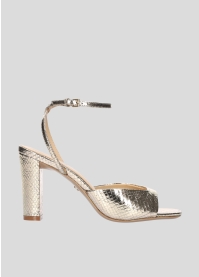 Sandalias Tacon LOLA CRUZ Mod.240Z51BK platino