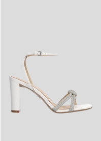 LOLA CRUZ Heeled sandals Mod. 262Z14BK white