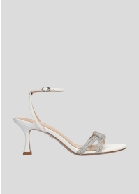 LOLA CRUZ Heeled sandals Mod. 265Z13BK white