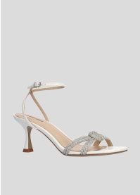 LOLA CRUZ Heeled sandals Mod. 265Z13BK white