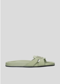 LOLA CRUZ Flat Sandals Mod. 282Z10FS green