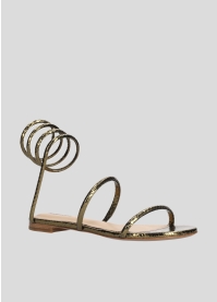 LOLA CRUZ Flat Sandals Mod. 343Z51BK kaki green