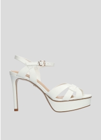 Sandalias de Plataforma LOLA CRUZ Mod.415P10BK blanco