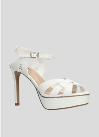 Sandalias de Plataforma LOLA CRUZ Mod.415P10BK blanco
