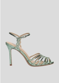Sandalias Tacon LOLA CRUZ Mod.143Z51BK esmeralda