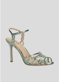 Sandalias Tacon LOLA CRUZ Mod.143Z51BK esmeralda