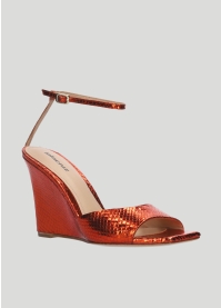 Sandalias Tacon LOLA CRUZ Mod.228Z51BK naranja