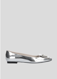 LOLA CRUZ Ballerinas Mod. 084Z17BK silver