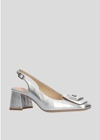 LOLA CRUZ Heleed shoes Mod. 082Z19BK silver