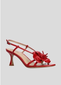 LOLA CRUZ Heeled sandals Mod. 035Z13BK red