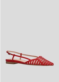 LOLA CRUZ Ballerinas Mod. 064Z13BK red