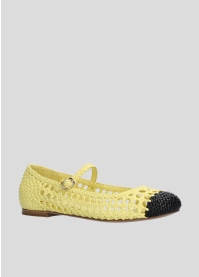 LOLA CRUZ Ballerinas Mod. 002Z15BK yellow