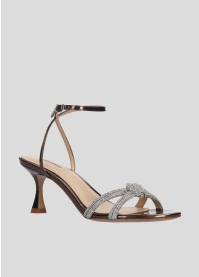 LOLA CRUZ Heeled sandals Mod. 265Z17BK dark brown