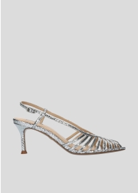 LOLA CRUZ Heeled sandals Mod. 134Z51BK silver