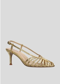 LOLA CRUZ Heeled sandals Mod. 134Z51BK gold