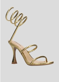 LOLA CRUZ Heeled sandals Mod. 346Z51BK gold