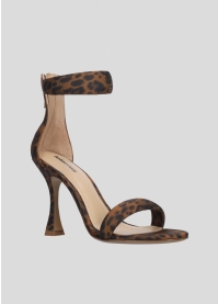 LOLA CRUZ Heeled sandals Mod. 152Z73BK leopard