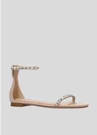LOLA CRUZ Flat Sandals Mod. 214Z07BK nude