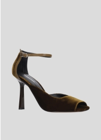 LOLA CRUZ Heeled sandals Mod. 010Z89BK yellow