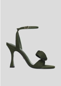 LOLA CRUZ Heeled sandals Mod. 088Z90BK kaki green