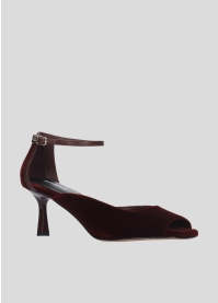 Sandalias Tacon LOLA CRUZ Mod.011Z89BK burgundi