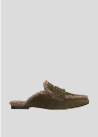 LOLA CRUZ Loafers Mod. 021Z30BK kaki green