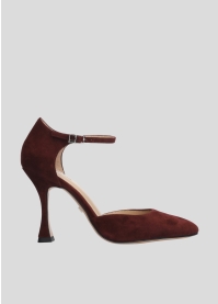 LOLA CRUZ Heleed shoes Mod. 099Z30BK burgundi