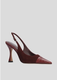 Sandalias Tacon LOLA CRUZ Mod.090Z35BK burgundi