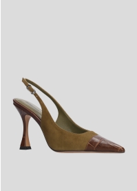 Sandalias Tacon LOLA CRUZ Mod.090Z35BK verde oliva