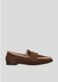 LOLA CRUZ Loafers Mod. 022Z30BK hazel nut